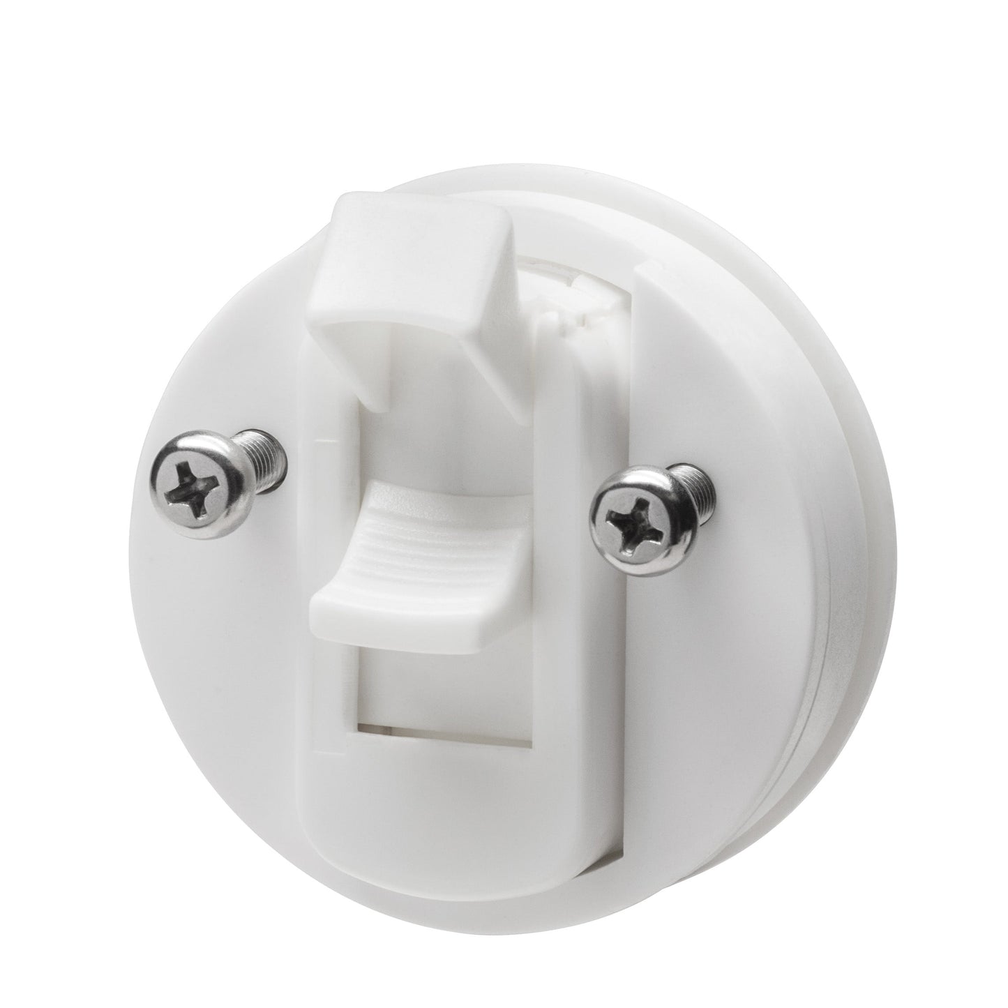 Non-Locking White Nylon D-Style Slam Latch