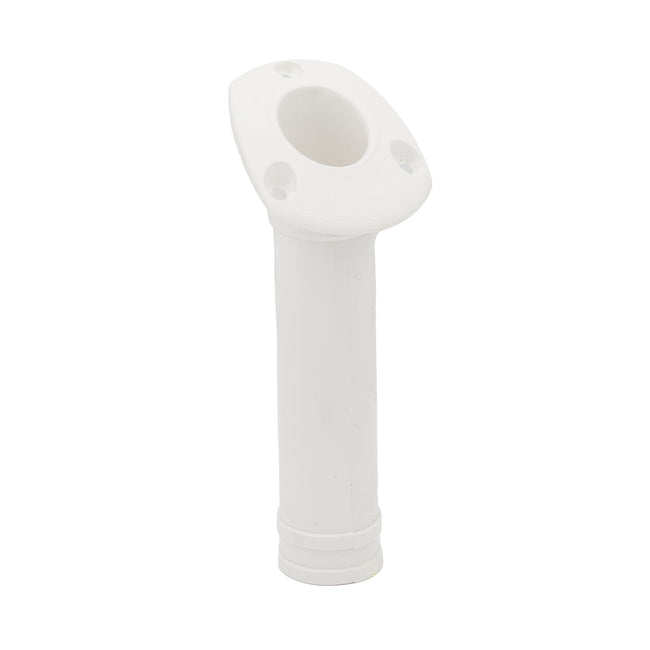 30° White Nylon Flush Mount Rod Holder