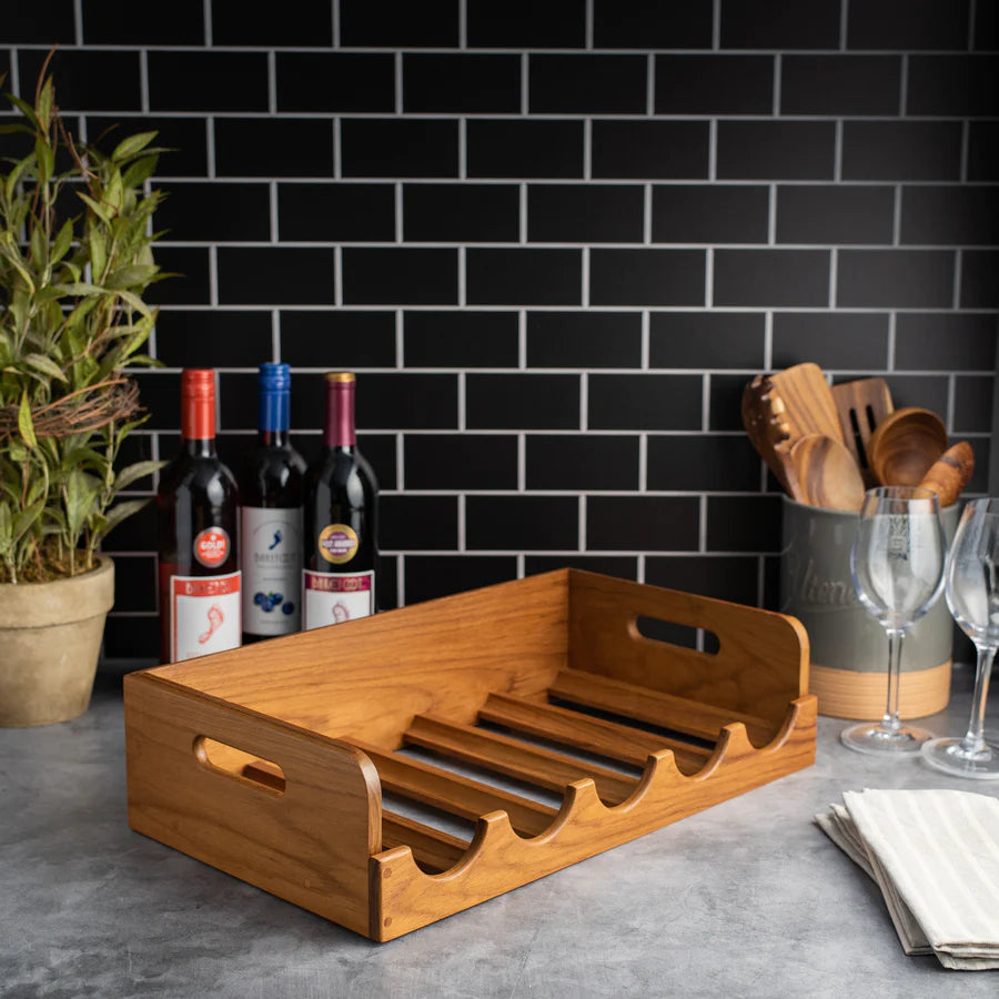 Five Bottle Stackable Wine Caddy