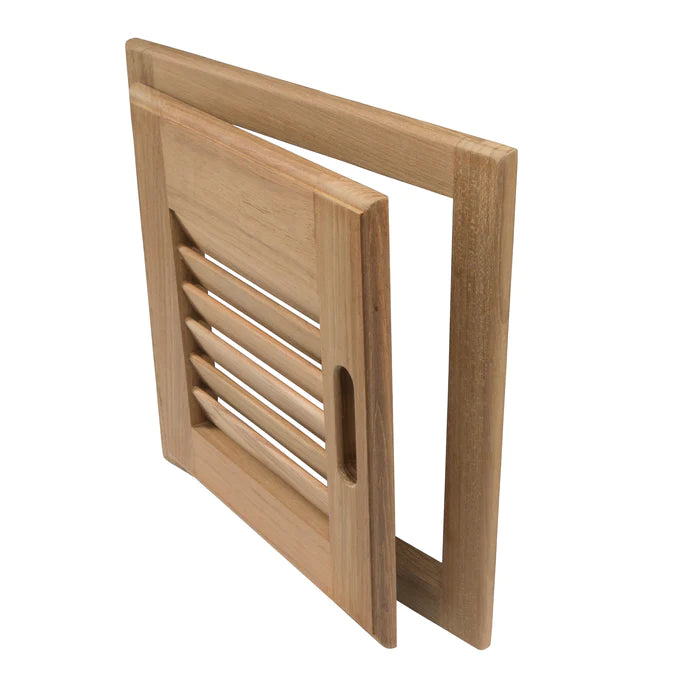 Left Handed 12" Louvered Door & Frame