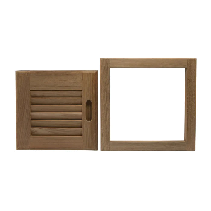 Left Handed 12" Louvered Door & Frame