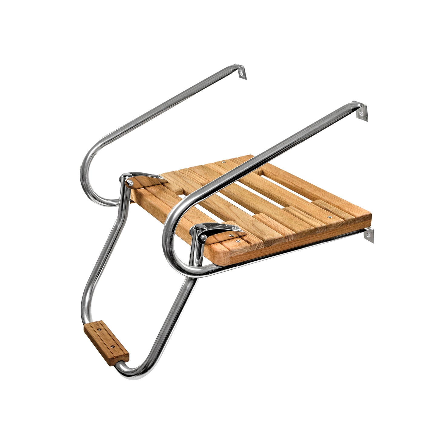 Inboard /Outboard Teak Swim Platforms with Ladder and Mounting Hardware