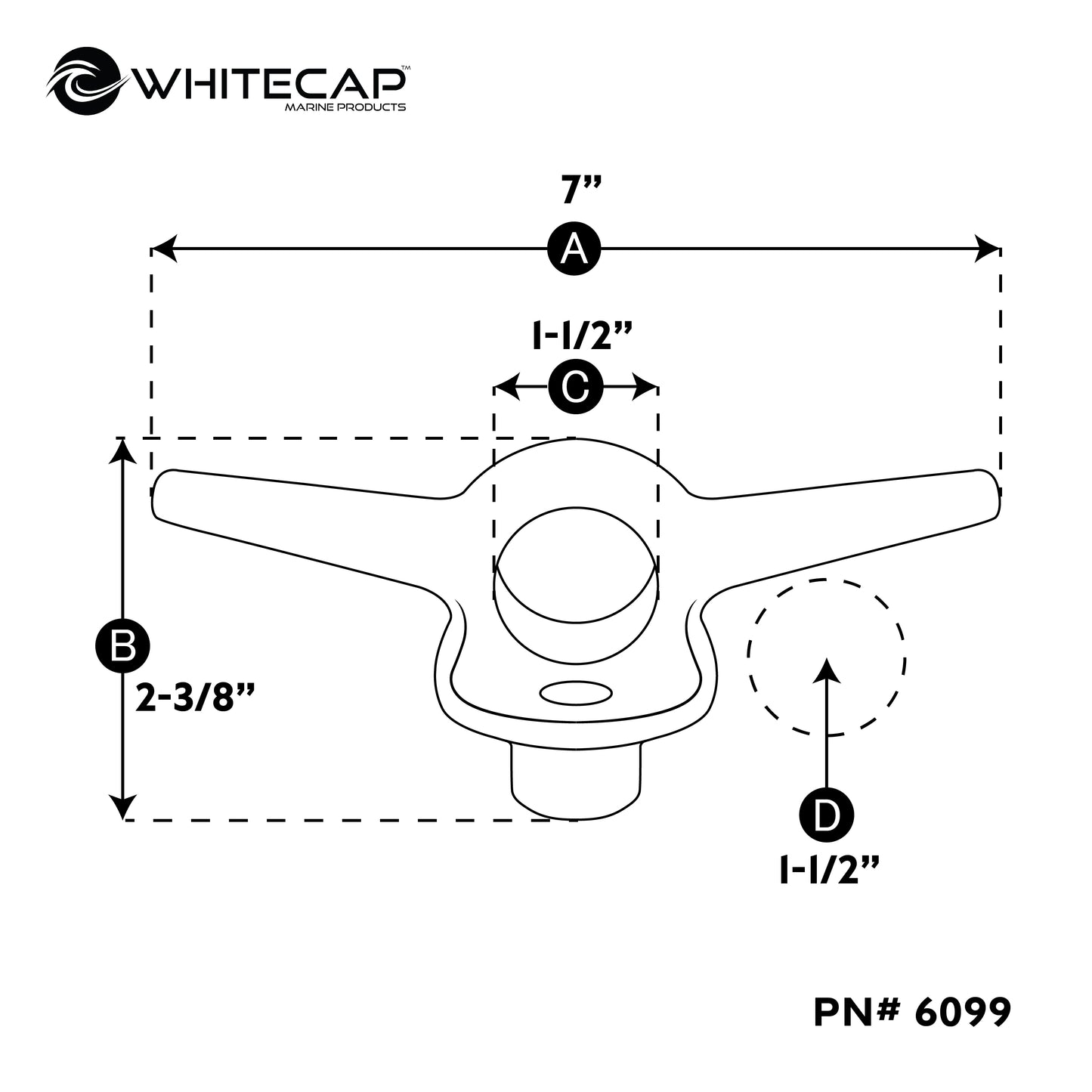 7" Lift Ring/Cleat