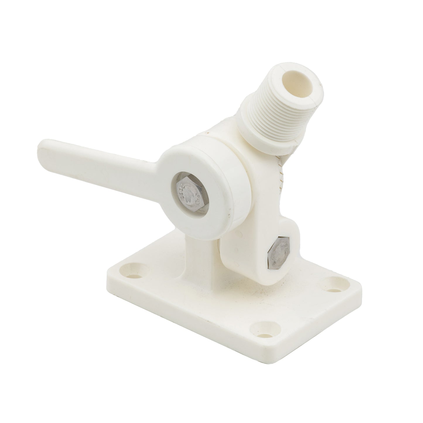 White Nylon Ratchet/Antenna Mount