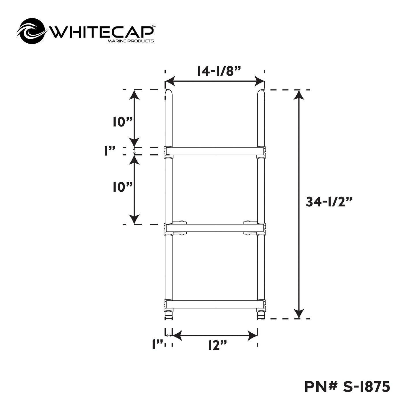 3-Step Gunwale Ladder