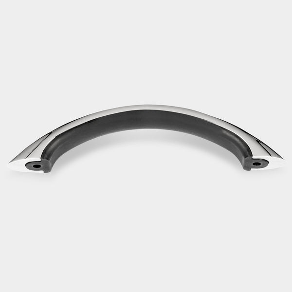 9" Stainless Steel Grab Handle with UV Resistant Black Vinyl Inlay