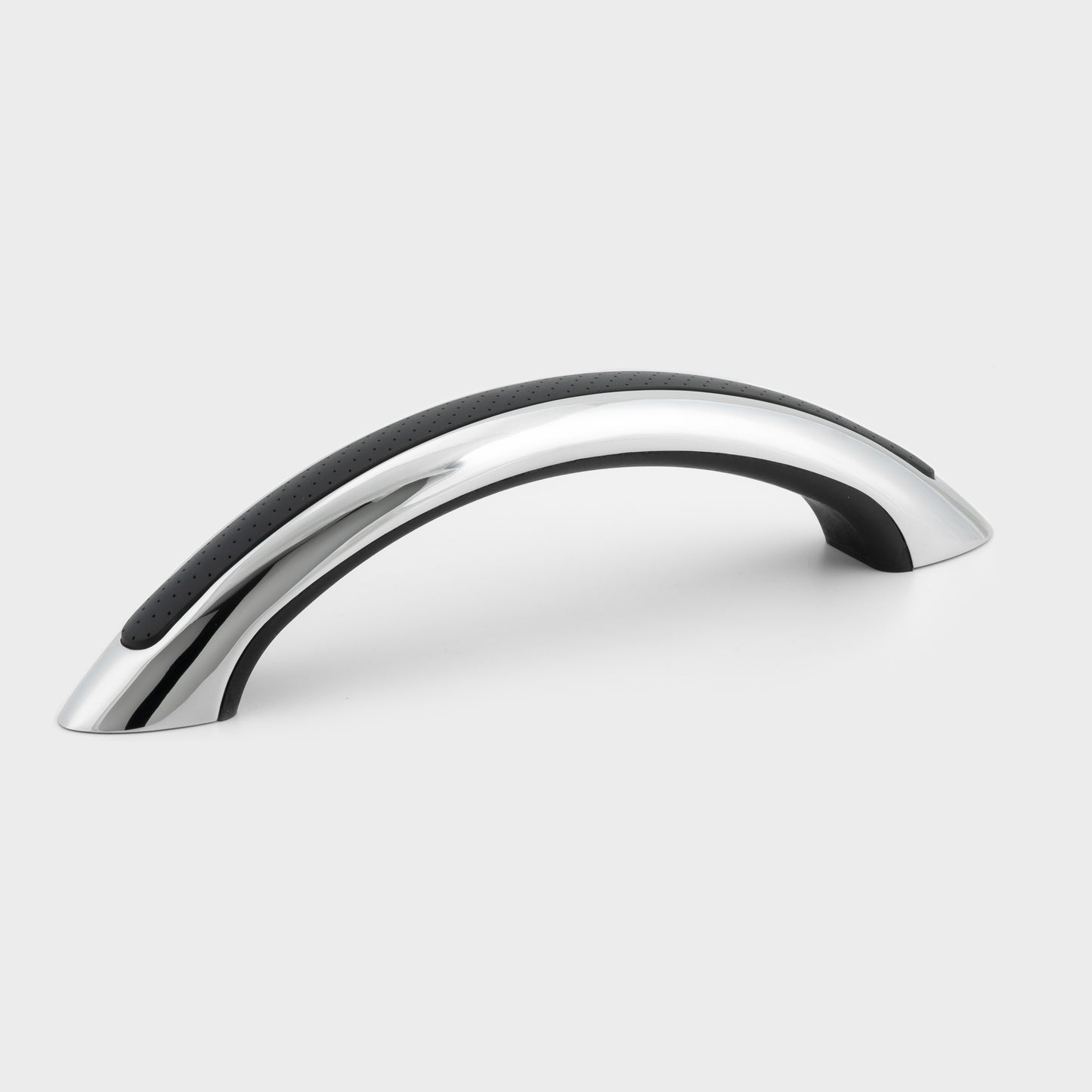 9" Stainless Steel Grab Handle with UV Resistant Black Vinyl Inlay