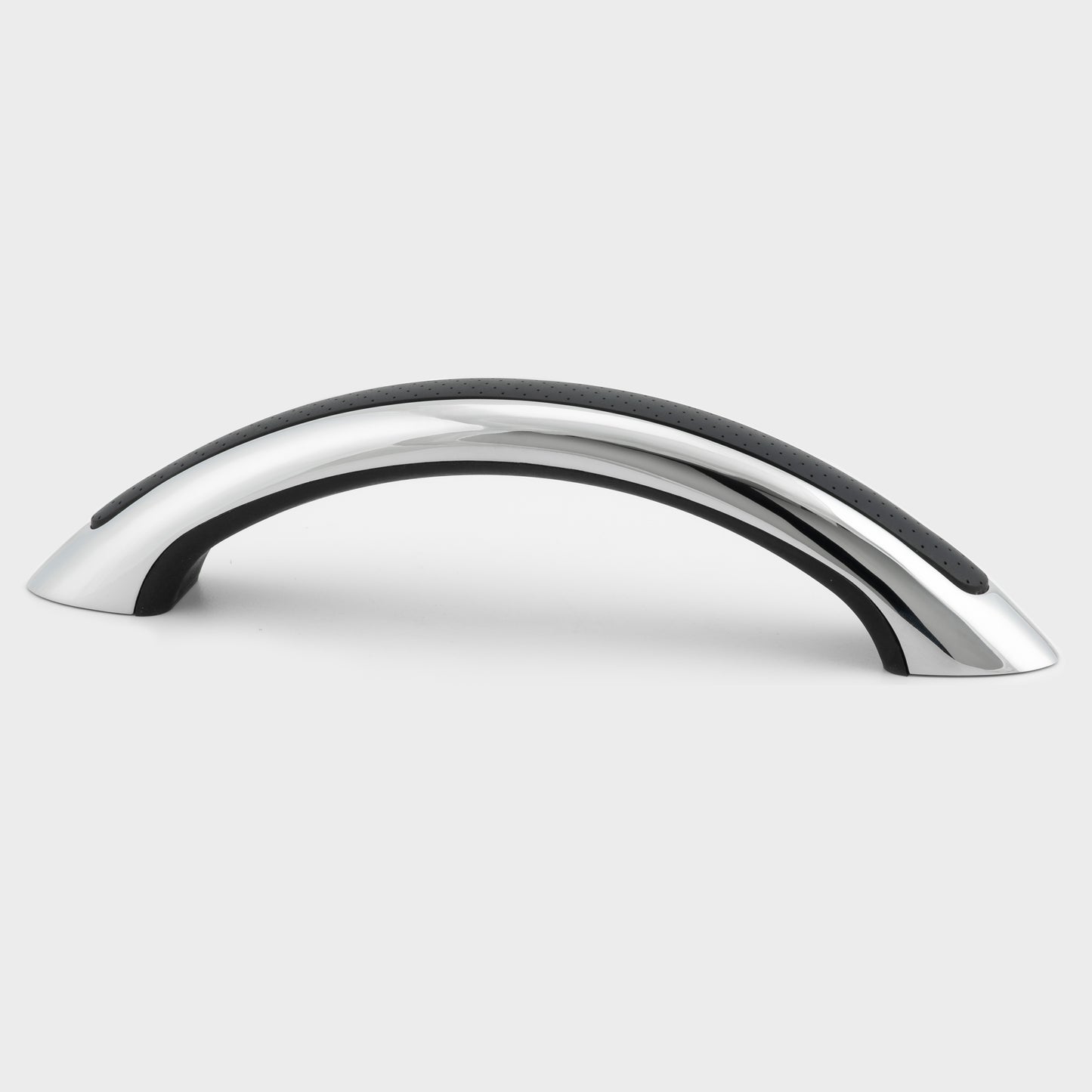 9" Stainless Steel Grab Handle with UV Resistant Black Vinyl Inlay