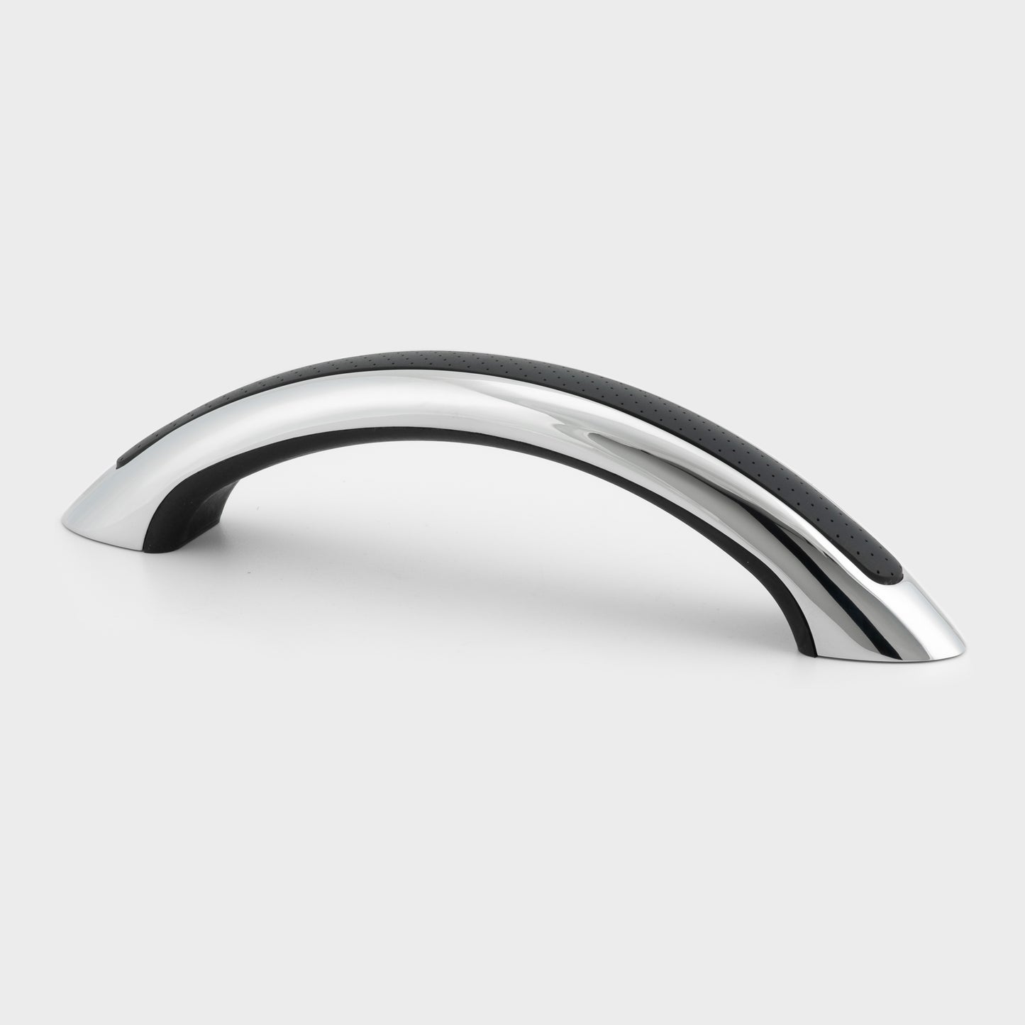 9" Stainless Steel Grab Handle with UV Resistant Black Vinyl Inlay