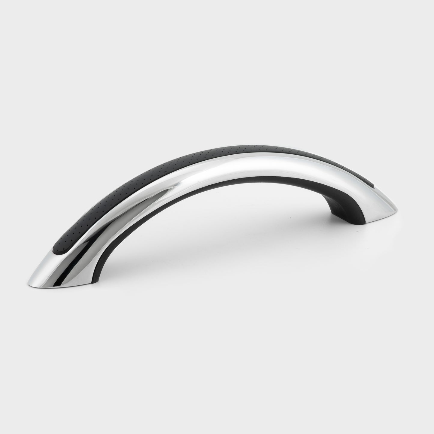 9" Stainless Steel Grab Handle with UV Resistant Black Vinyl Inlay