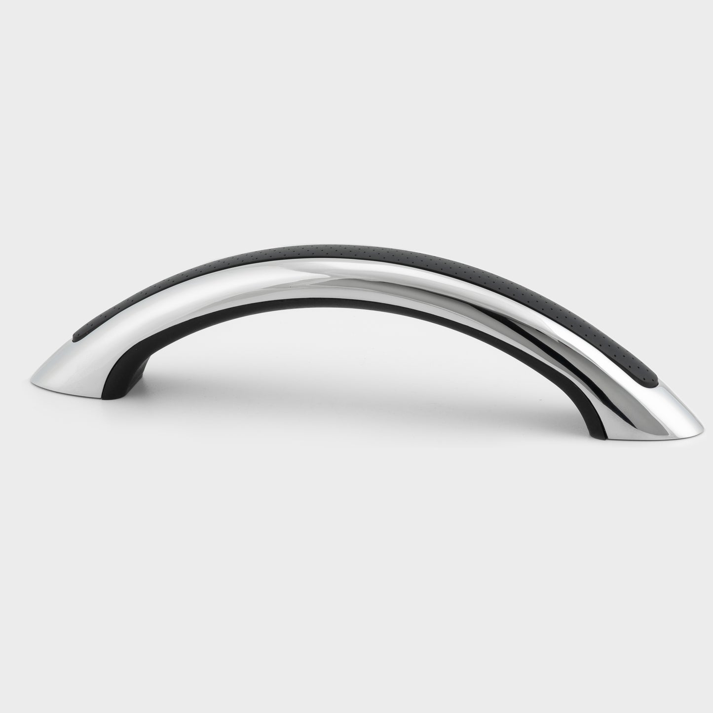 9" Stainless Steel Grab Handle with UV Resistant Black Vinyl Inlay