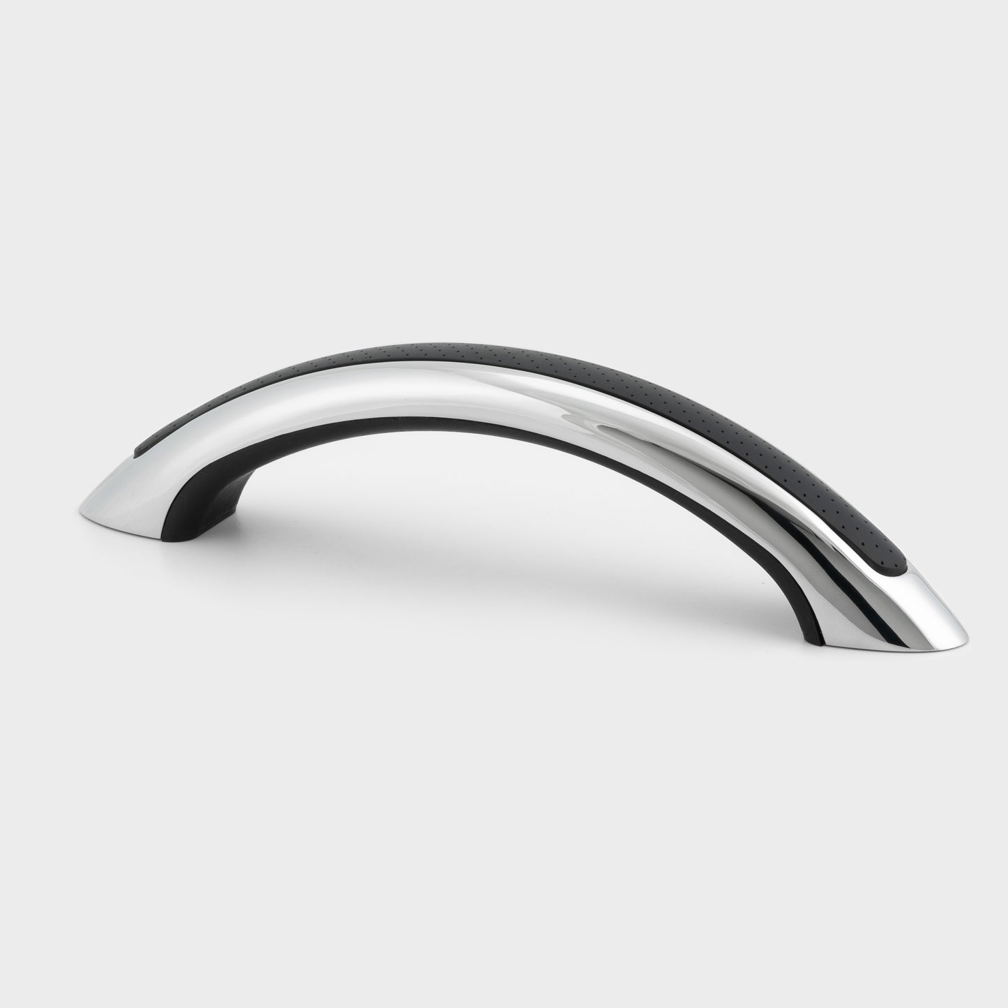 9" Stainless Steel Grab Handle with UV Resistant Black Vinyl Inlay